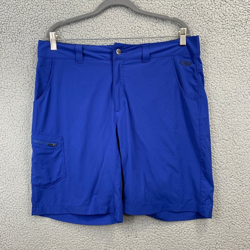 Outdoor Research Shorts Men's Blue Size 36 Nylon Stretch Cargo Hiking